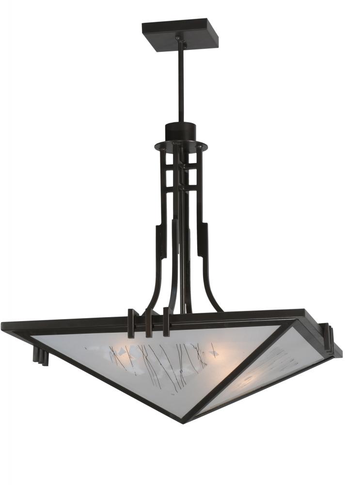 27&#34; Square Lineage Metro Fusion Inverted Pendant