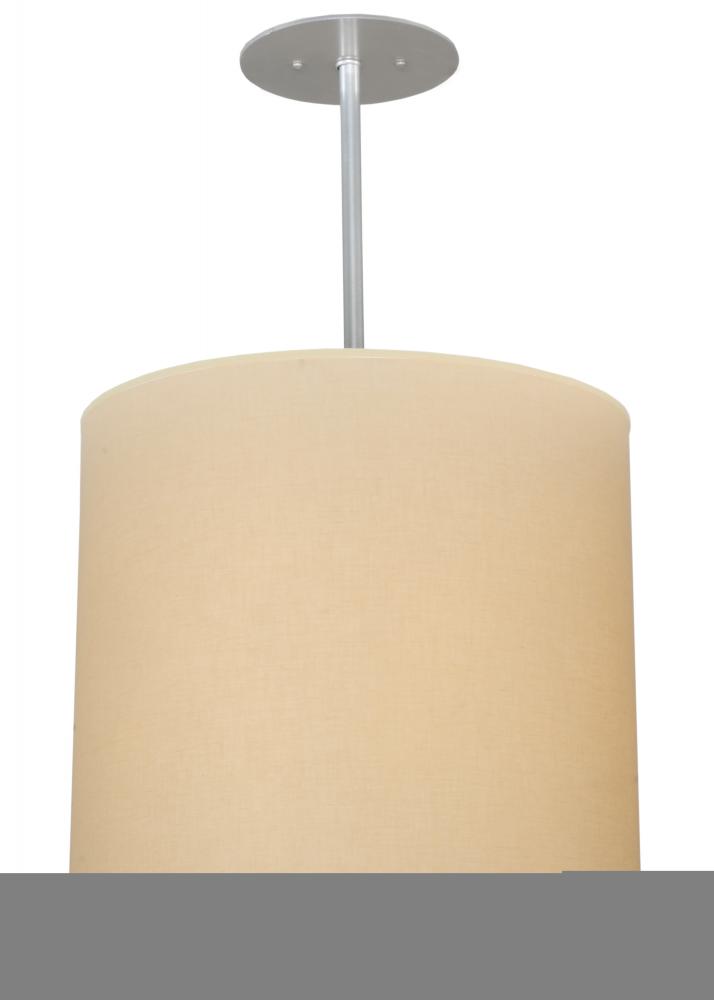 18&#34;W Cilindro Beige Textrene Pendant