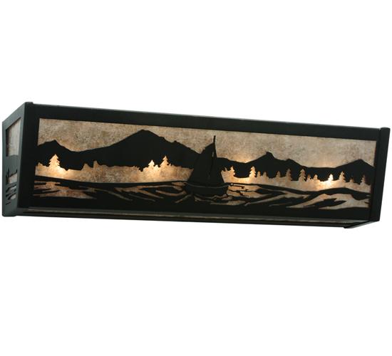 24&#34;W Sailboat Mountain View Vanity Light