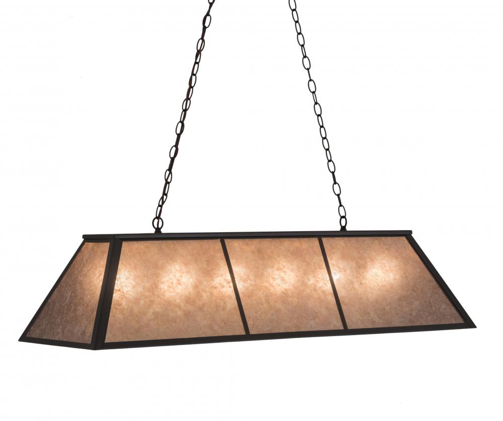 48&#34;L Tri-Panel Oblong Pendant