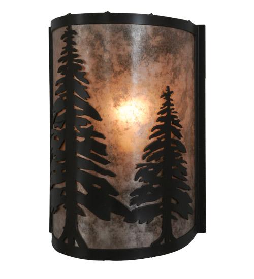 8&#34; Wide Tall Pines Wall Sconce