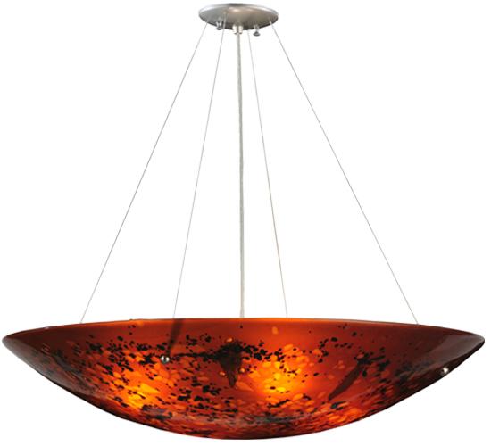 30&#34;W Metro Fusion The Rock Glass Inverted Pendant