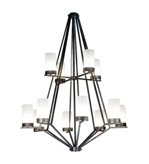 60&#34;W Galen 12 Lt Two Tier Chandelier