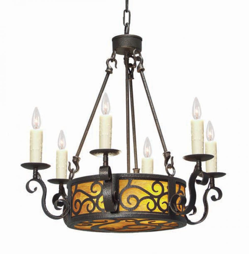 24&#34; Wide Delano 6 Light Chandelier