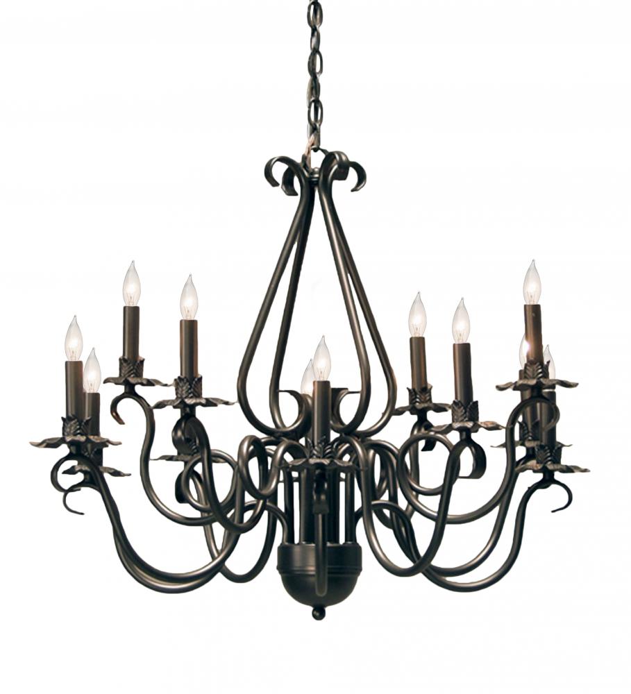 30&#34; Wide Caleb 12 Light Chandelier