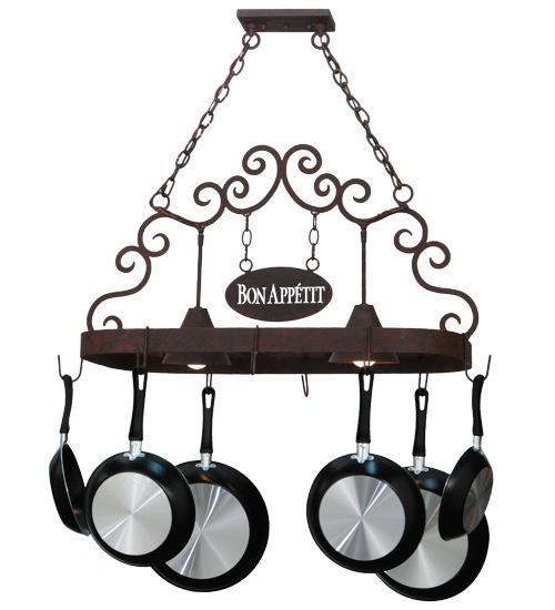 34&#34;L Bon Appetit 2 LT Pot Rack