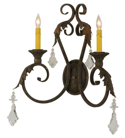 19&#34;W Josephine 2 LT Wall Sconce