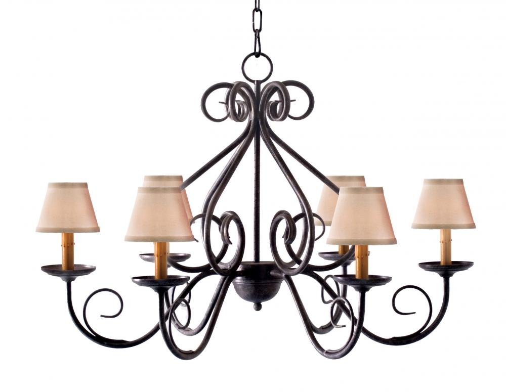 36&#34; Wide Jenna 6 Light Chandelier