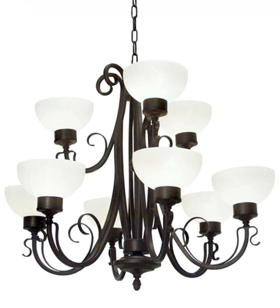 36&#34; Wide Mirasol 9 Light Chandelier