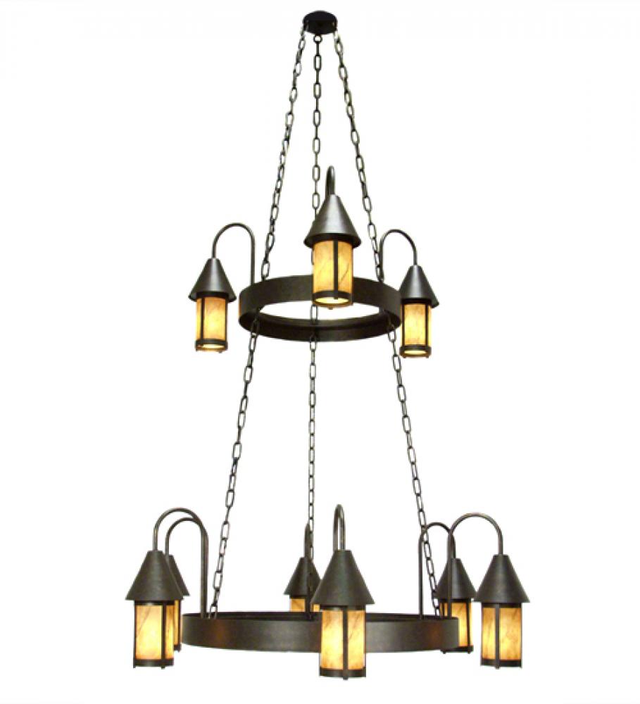 48&#34; Wide Algonquin 9 Light Two Tier Chandelier