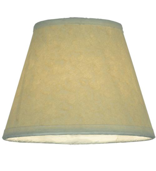 5&#34;W X 4&#34;H Aged Celadon Beige Parchment Shade