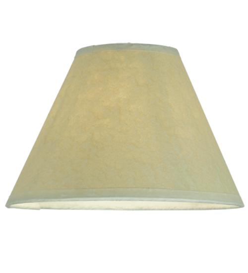 7&#34;W X 4.5&#34;H Aged Celadon Beige Parchment Shade