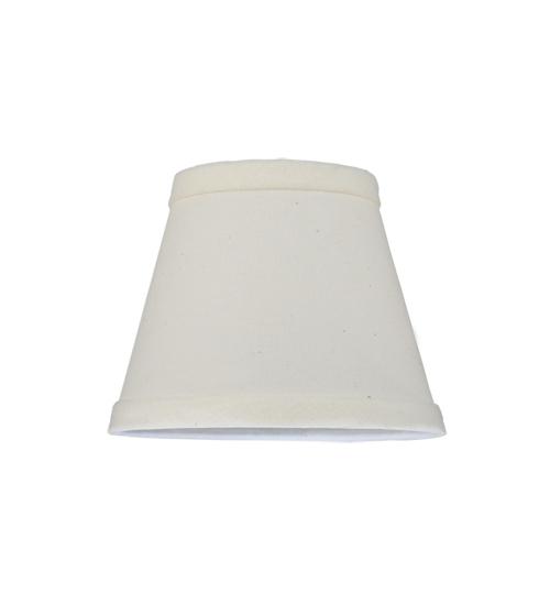 5.25&#34;W X 4&#34;H Natural Linen Fabric Shade