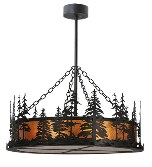 36&#34;Wide Tall Pines Inverted Pendant