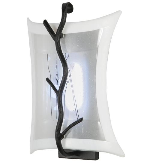 10&#34; Wide Twigs LED Fused Glass Wall Sconce