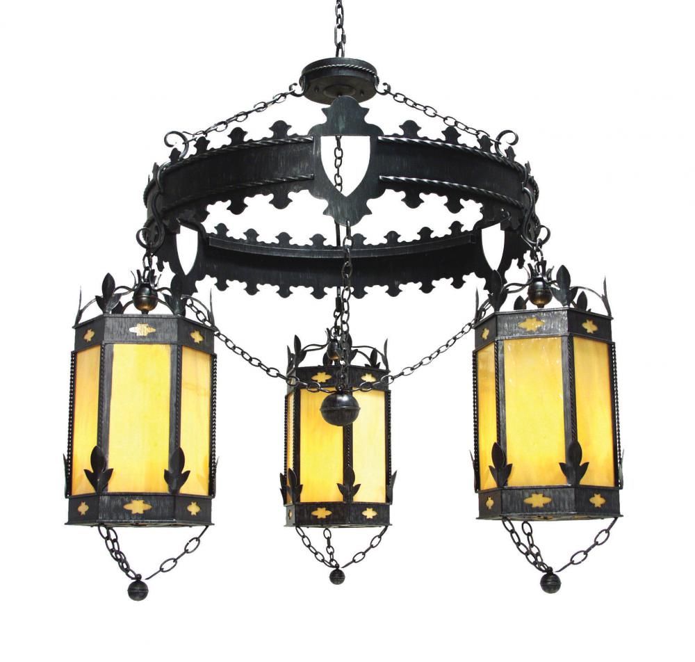 54&#34; Wide Valhalla 3 Light Chandelier