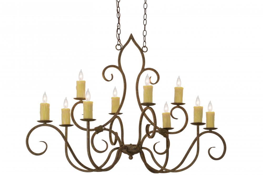 48&#34;L Clifton 10 LT Oblong Chandelier