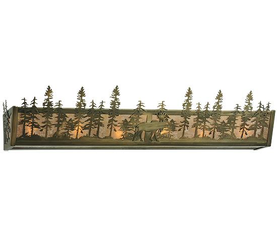 36&#34; Long Moose at Dusk Vanity Light