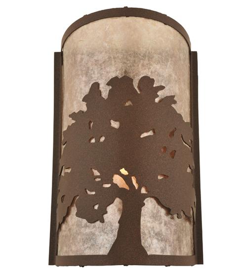 7.75&#34;W Oak Tree Wall Sconce