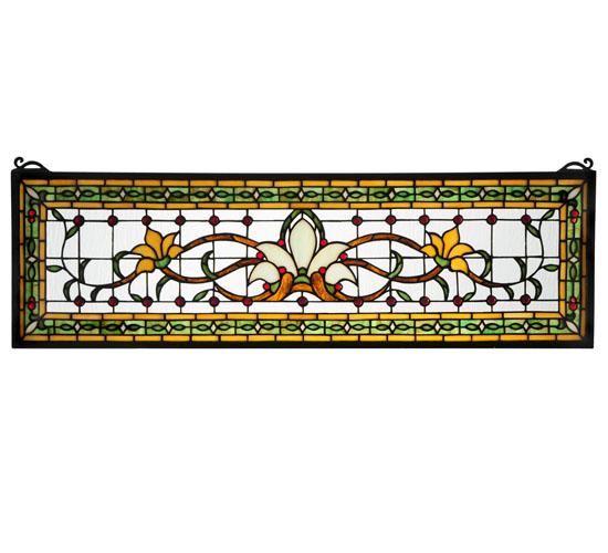 33&#34;W X 10&#34;H Fairytale Transom Stained Glass Window