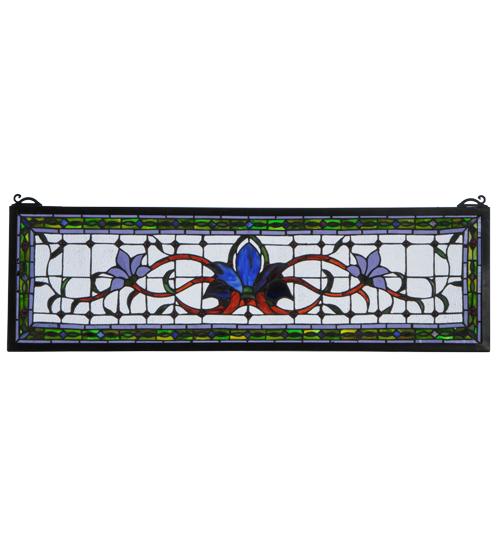 33&#34;W X 10&#34;H Fairytale Transom Stained Glass Window