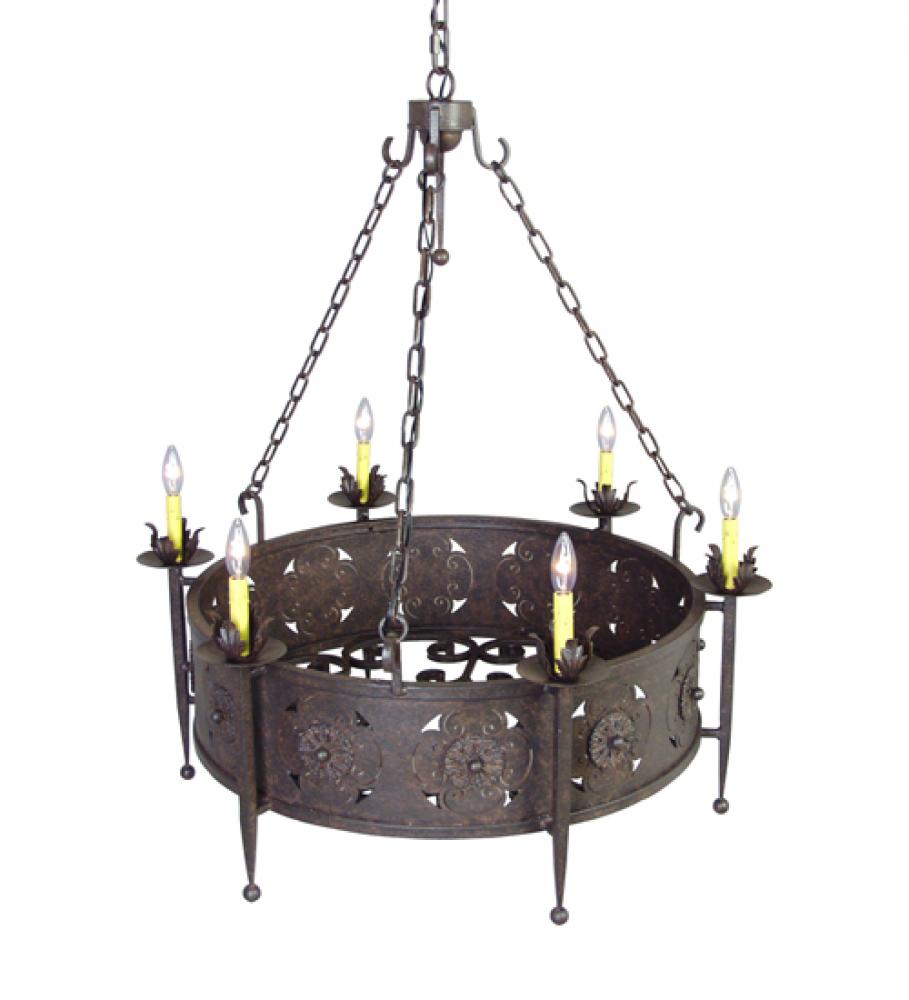 38&#34; Wide Claudio 6 Light Chandelier