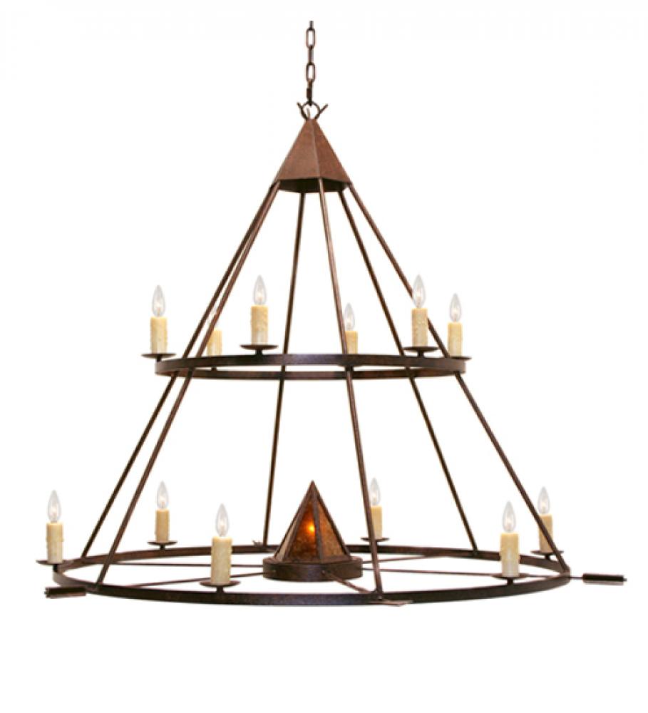 60&#34; Wide Desert Arrow Two Tier Chandelier