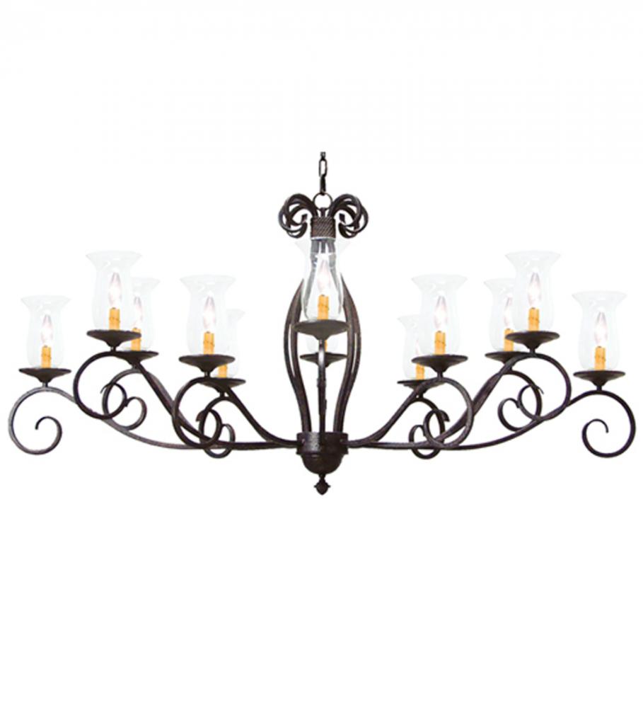 60&#34; Long Firenze 12 Light Oblong Chandelier