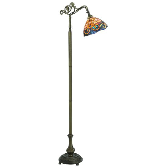 63&#34;H Saturday Morning Bridge Arm Floor Lamp