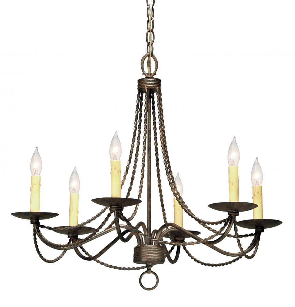 28&#34; Wide Edwin 6 Light Chandelier