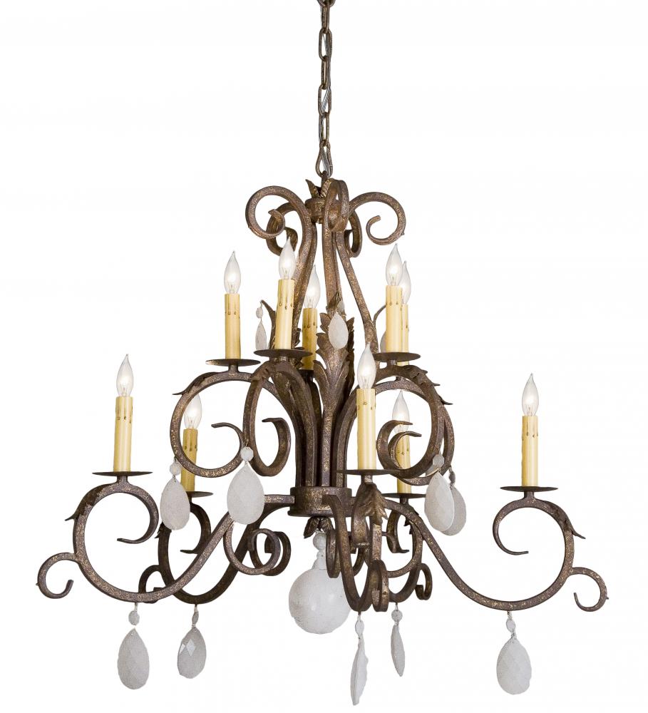 32&#34; Wide Anassa 10 Light Chandelier