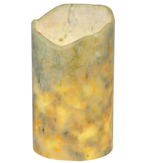 4&#34;W Cylindre Light Green Jadestone Shade