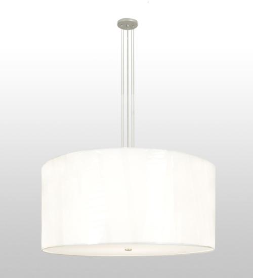 36&#34;W Cilindro White Cotton Pendant