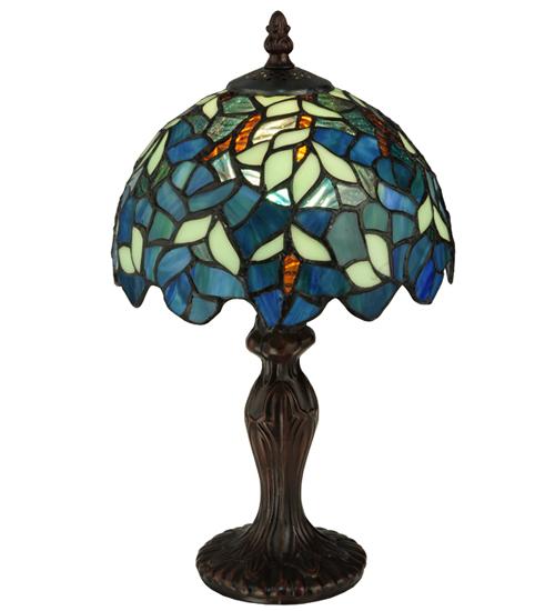 14&#34;H Nightfall Wisteria Mini Lamp