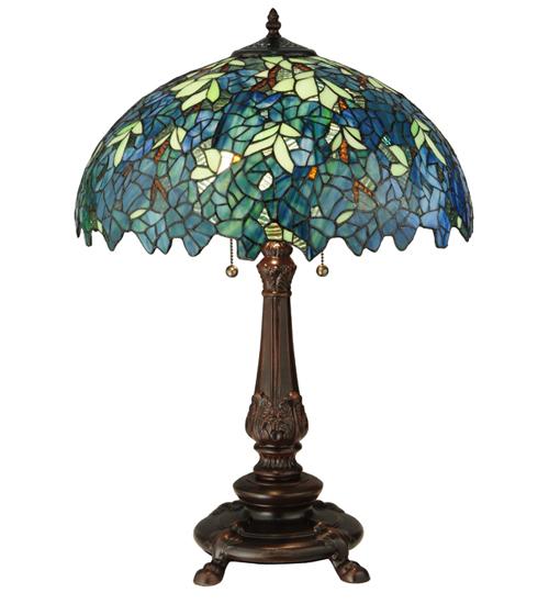 26&#34;H Nightfall Wisteria Table Lamp