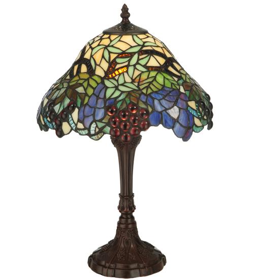 18.5&#34;H Spiral Grape Accent Lamp