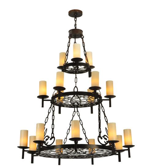 48&#34; Wide Newcastle 18 Light Three Tier Chandelier