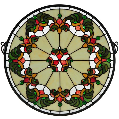 18&#34;W X 18&#34;H Middleton Stained Glass Window