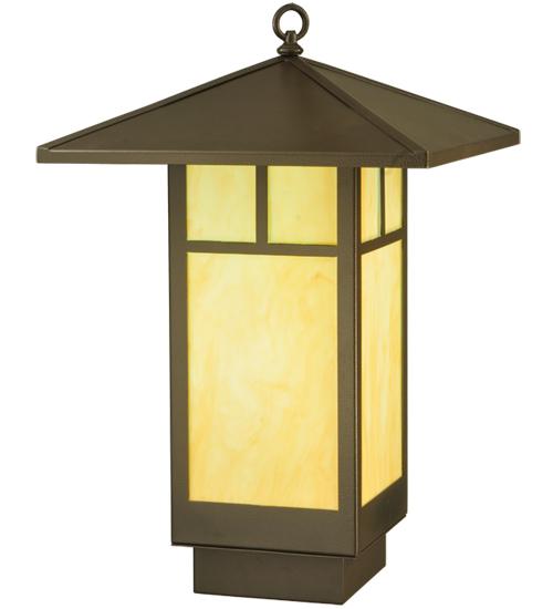 16&#34;Sq Seneca T Mission LED Lantern Pendant