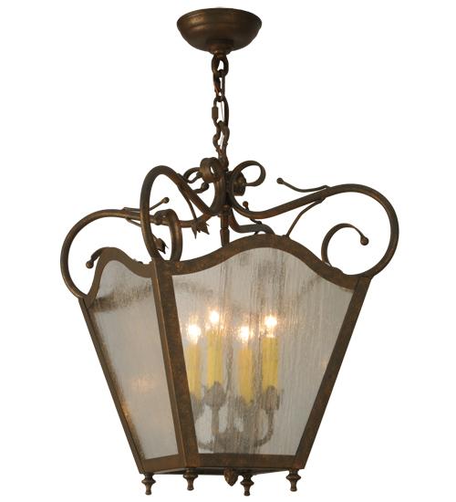 16&#34; Square Terena 4 Light Pendant