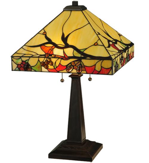 25&#34;H Woodland Berries Table Lamp