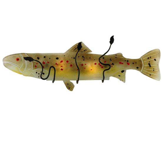 30&#34;W Metro Fusion Brown Trout Glass Wall Sconce