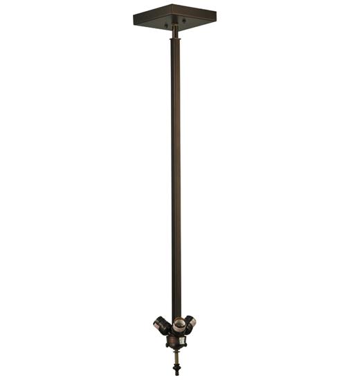 8.5&#34;W Mahogany Bronze 3 LT Inverted Pendant Hardware