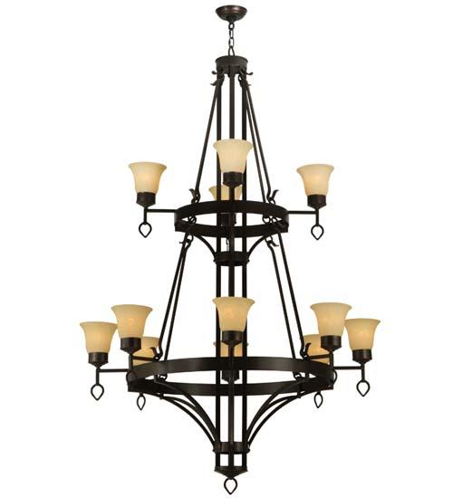 46&#34; Wide Savino 12 Light Two Tier Chandelier