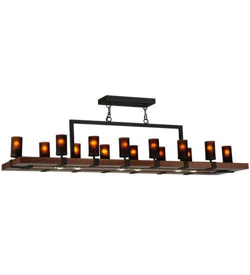 72&#34;W Grand Terrace 14 LT Oblong Chandelier