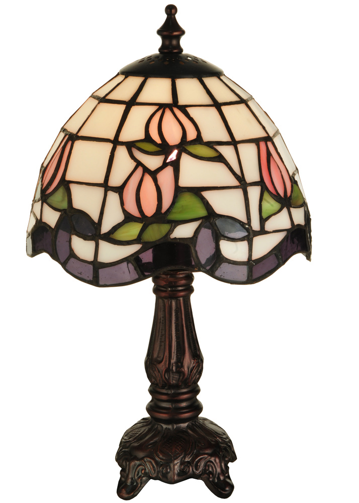 12&#34; High Roseborder Mini Lamp