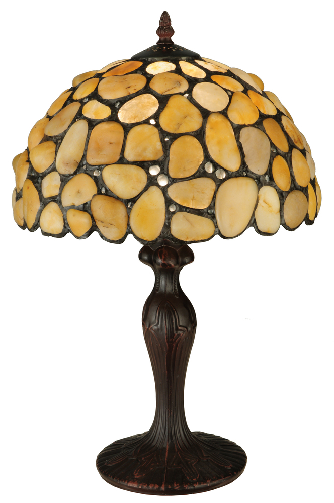 19.5&#34;H Agata Yellow Table Lamp