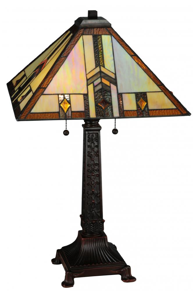 26&#34;H Prairie Wheat Harvest Table Lamp