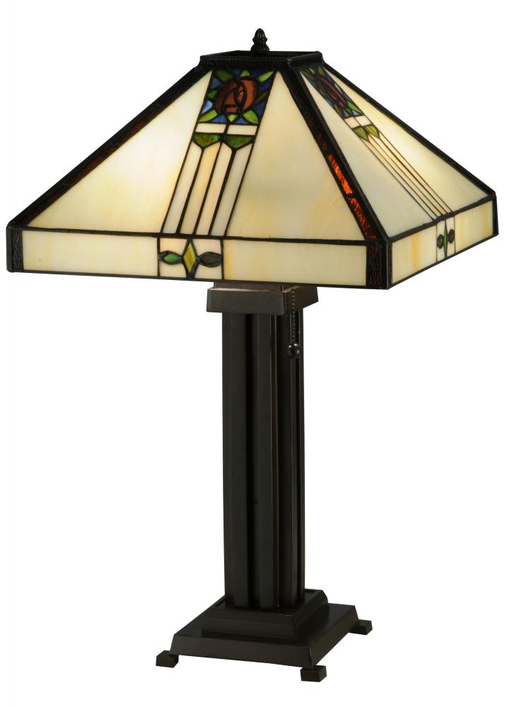 23.5&#34;H Pasadena Rose Table Lamp