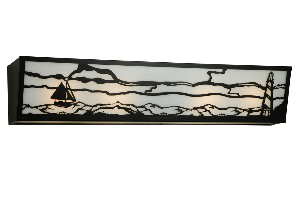 31&#34;W Lighthouse W/Sailboat Vanity Light